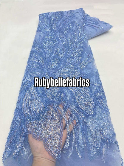 Argus Floral Sequin beaded Fabric