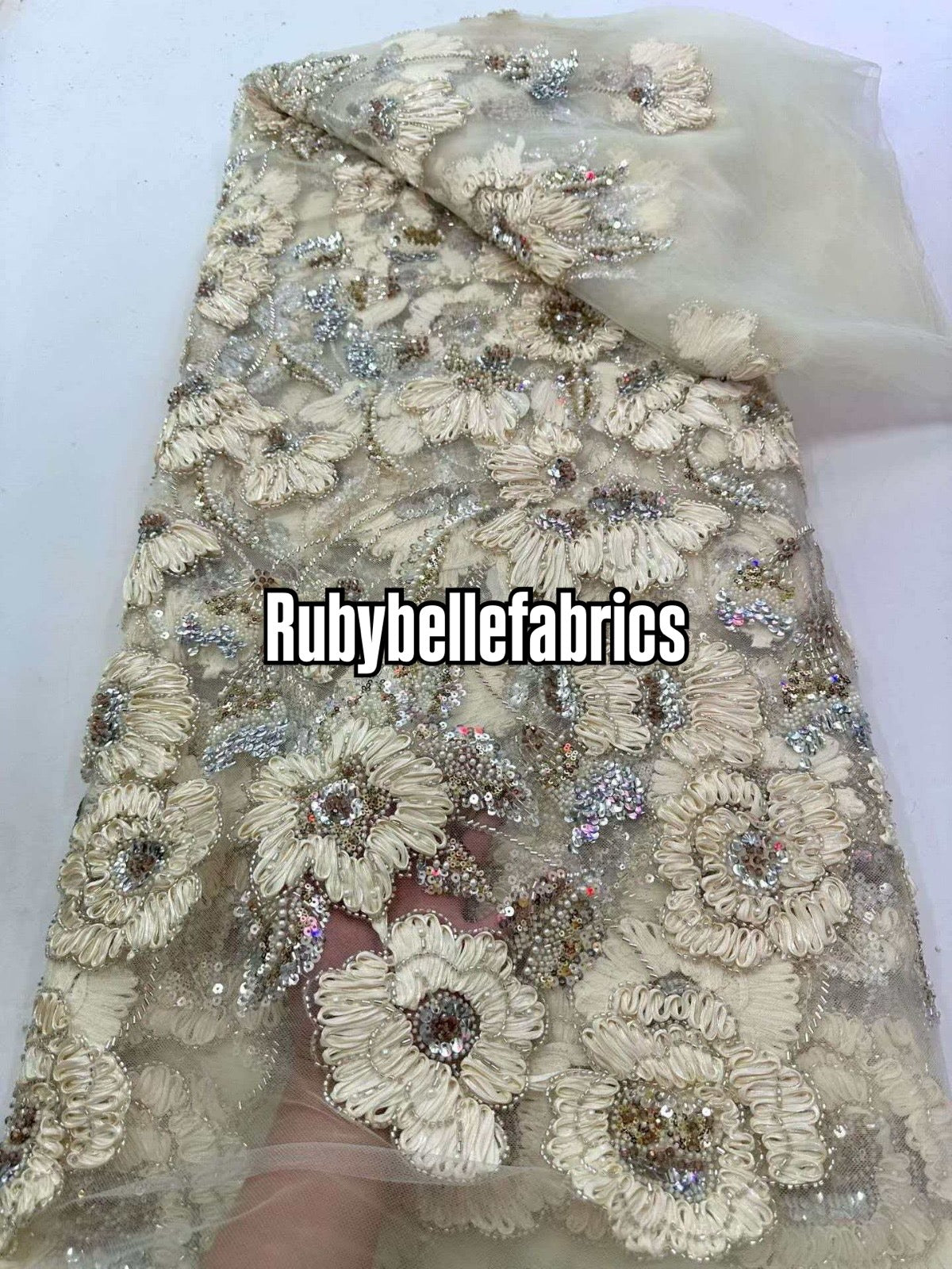 Enron Floral Petal Luxury Fabric