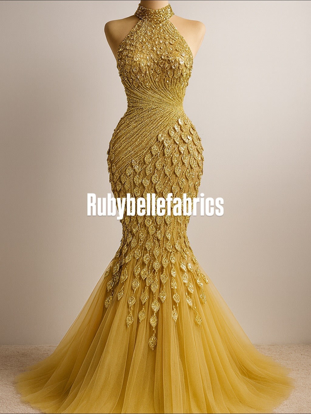 Cascada 3D Leaf Luxury Couture Fabric