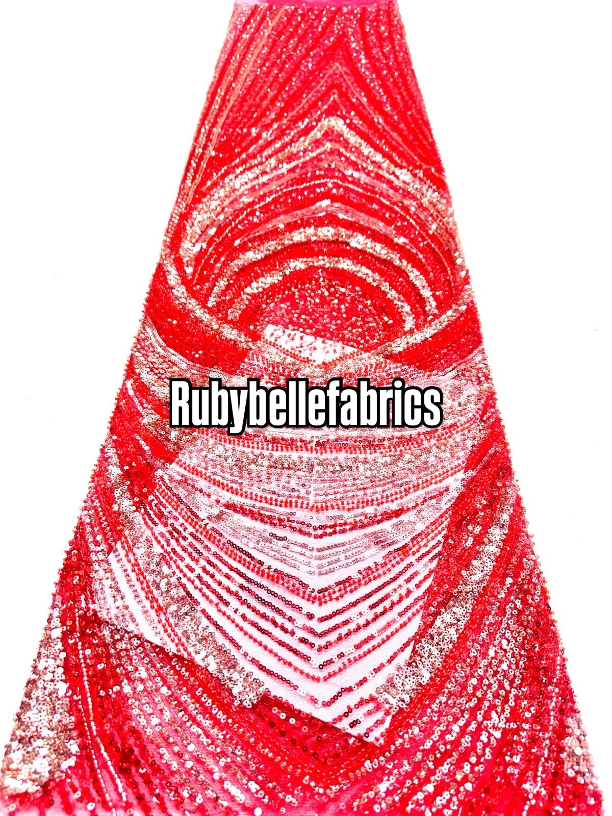 Ivlex Beaded Sequin Lace Fabric