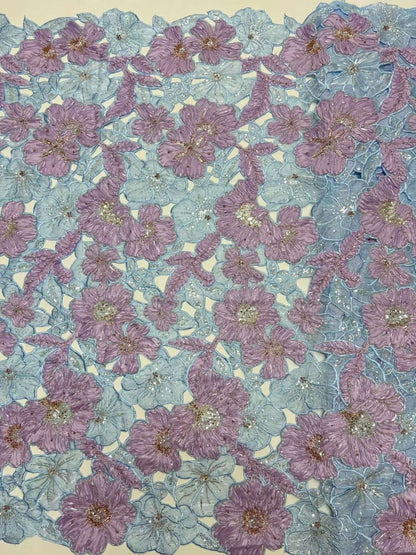 Avunx High Quality Handcut Floral Fabric