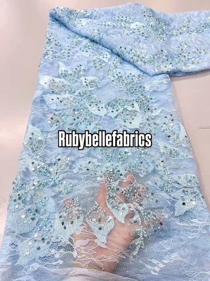 Rysan Beaded Petal Luxury Fabric