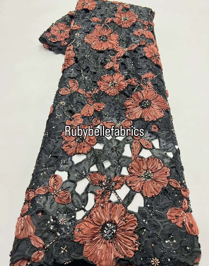 Kirtlle High Quality Handcut Floral Fabric