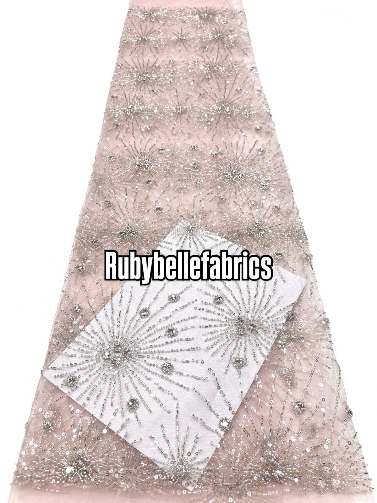 Oney Luxury Sequin Crystal Stones Fabric