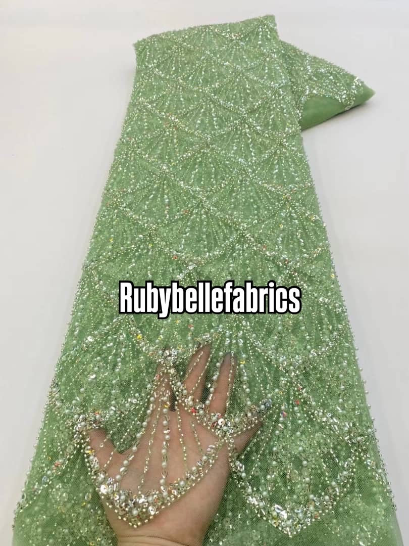 Utole Beaded Luxury Fabric - More Colors