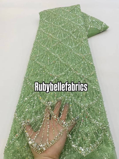 Utole Beaded Luxury Fabric - More Colors