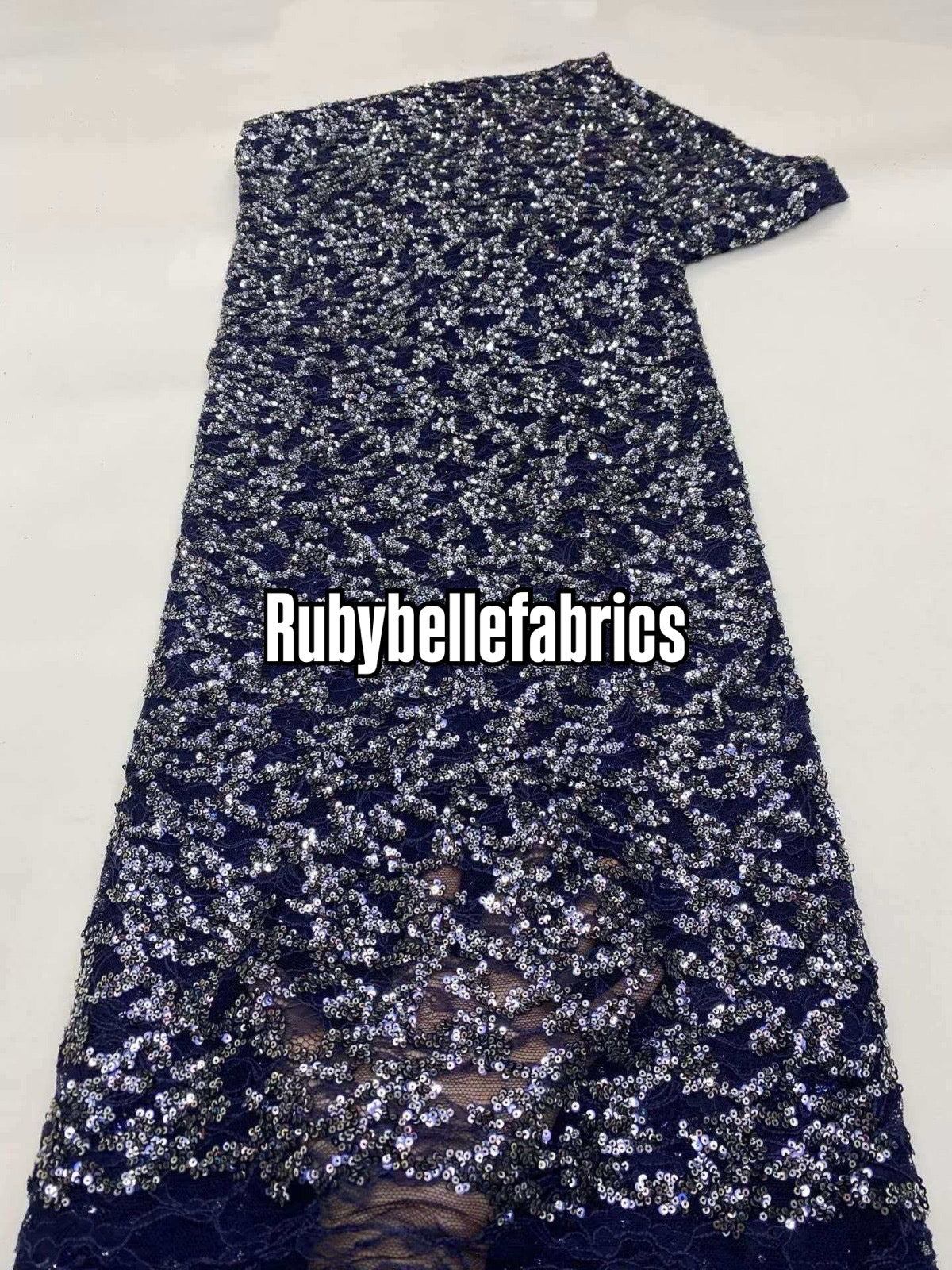 Umber Net Sequin Fabric