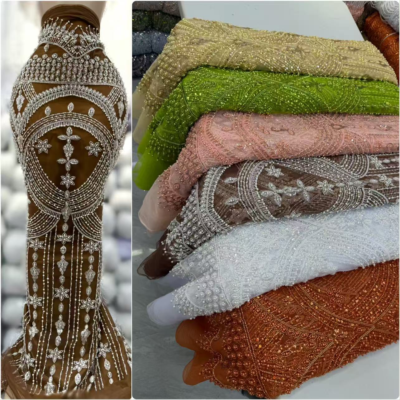 Dorex Beaded Luxury Fabric