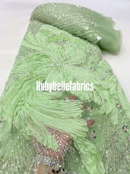 Lemier Beaded Petal Luxury Fabric