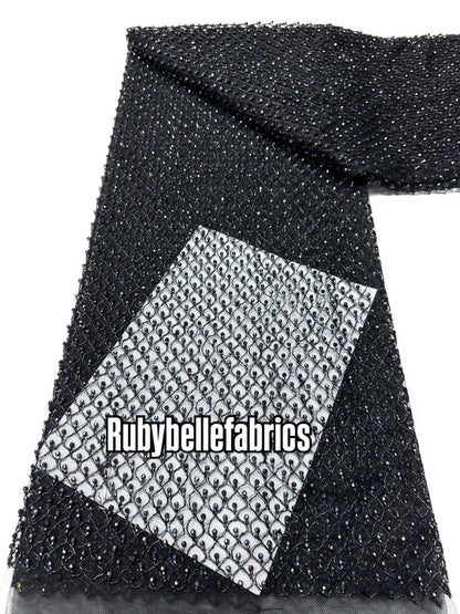 Gixel Luxury Deluxe Dripping Stones Fabric