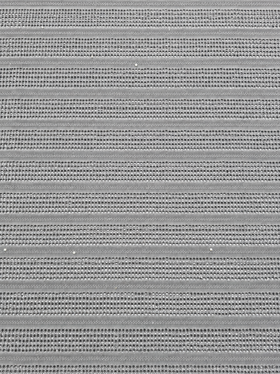Osint Silver Grey Geometric Eyelet Lace Fabric