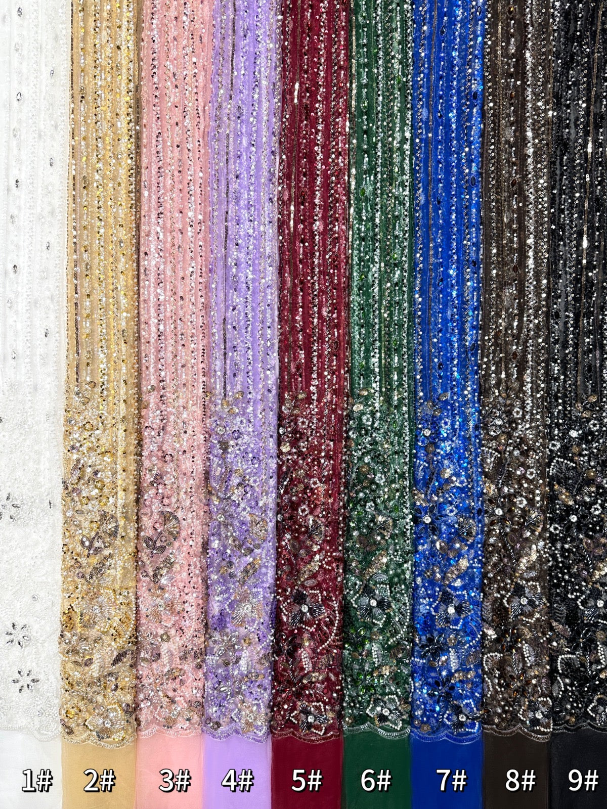 Dillixy Sparkle Crystal Lace Fabric