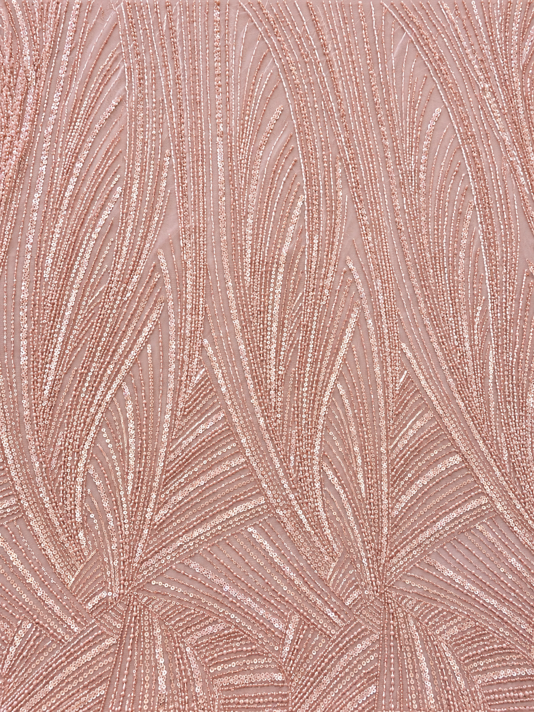 Hase Beaded Luxury Fabric - Blush Pink