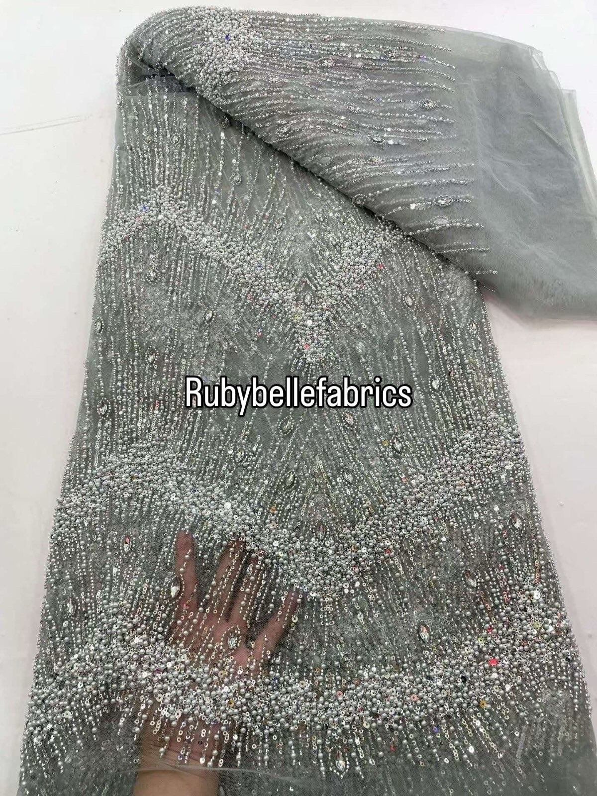Eesit High Quality Luxury Beaded Fabric
