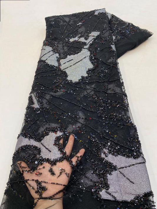 Deriel Luxury Fabric - Black