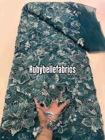Enton Floral Petal Luxury Fabric