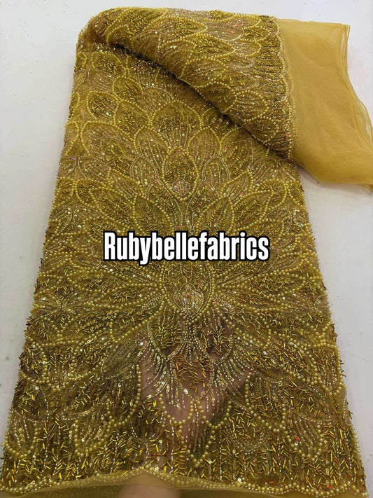 Ecials Drop Beaded Sequin Fabric