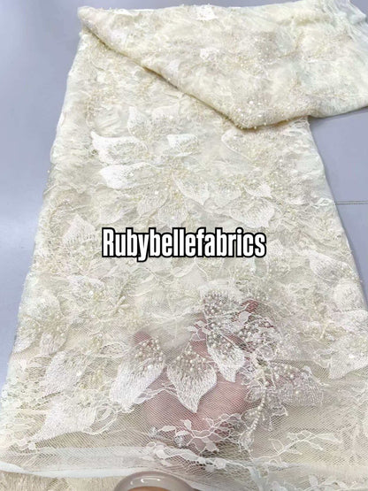 Rysan Beaded Petal Luxury Fabric