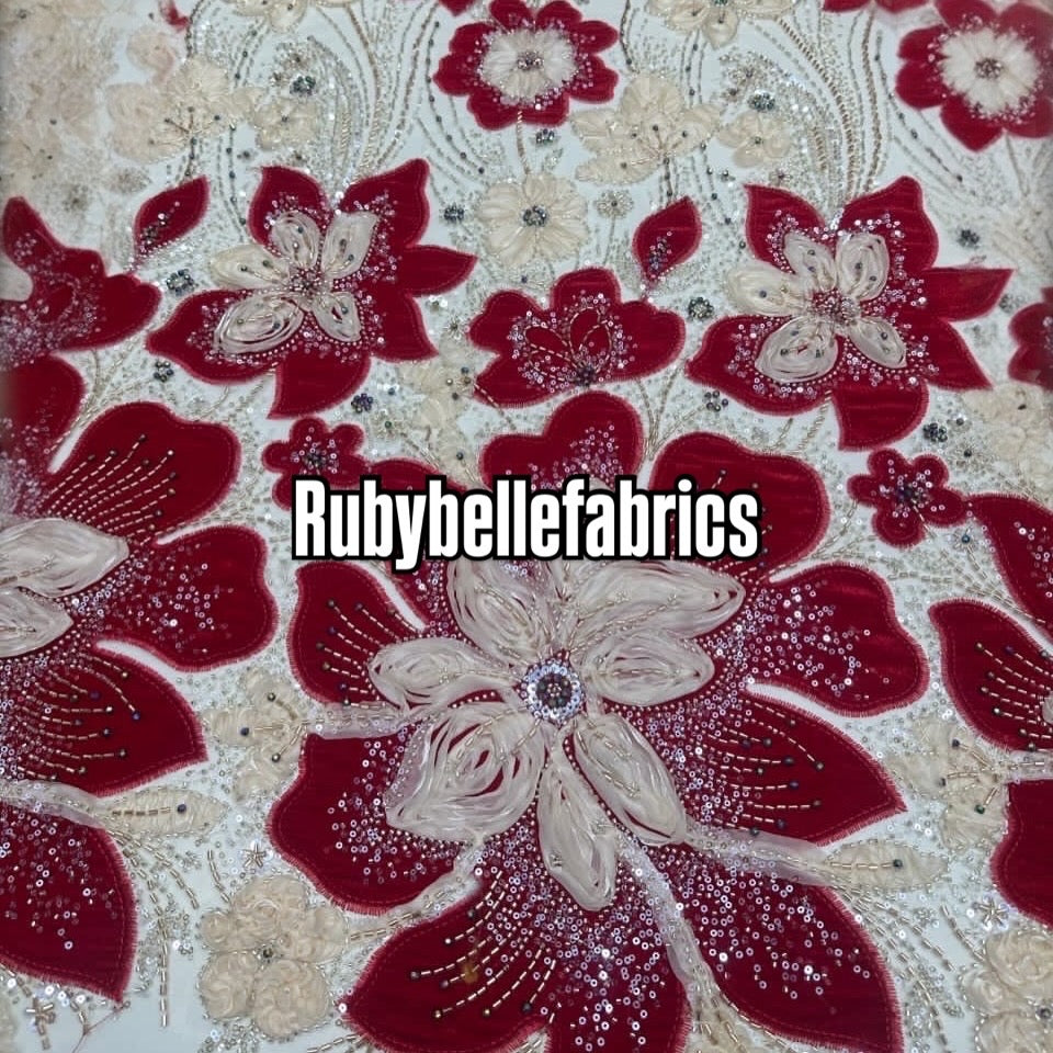 Dillon Beaded Luxury Velvet Fabric
