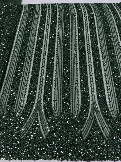 Tiption Luxury Sequin Fabric - Green