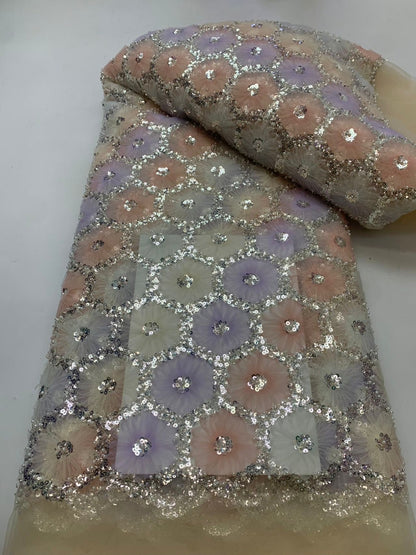 Brulli Quality Beaded Sequin Fabric