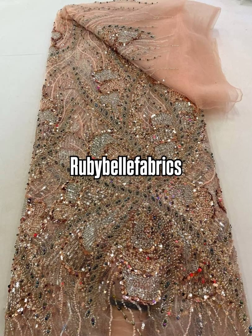 Rituon Quality Beaded Fabric