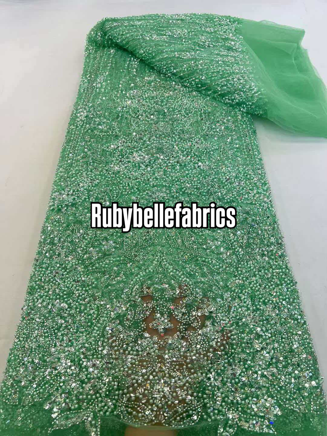 Han Beaded Sequin Lace Fabric