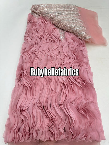 Untley Deluxe Luxury Floral Sequin beaded Fabric