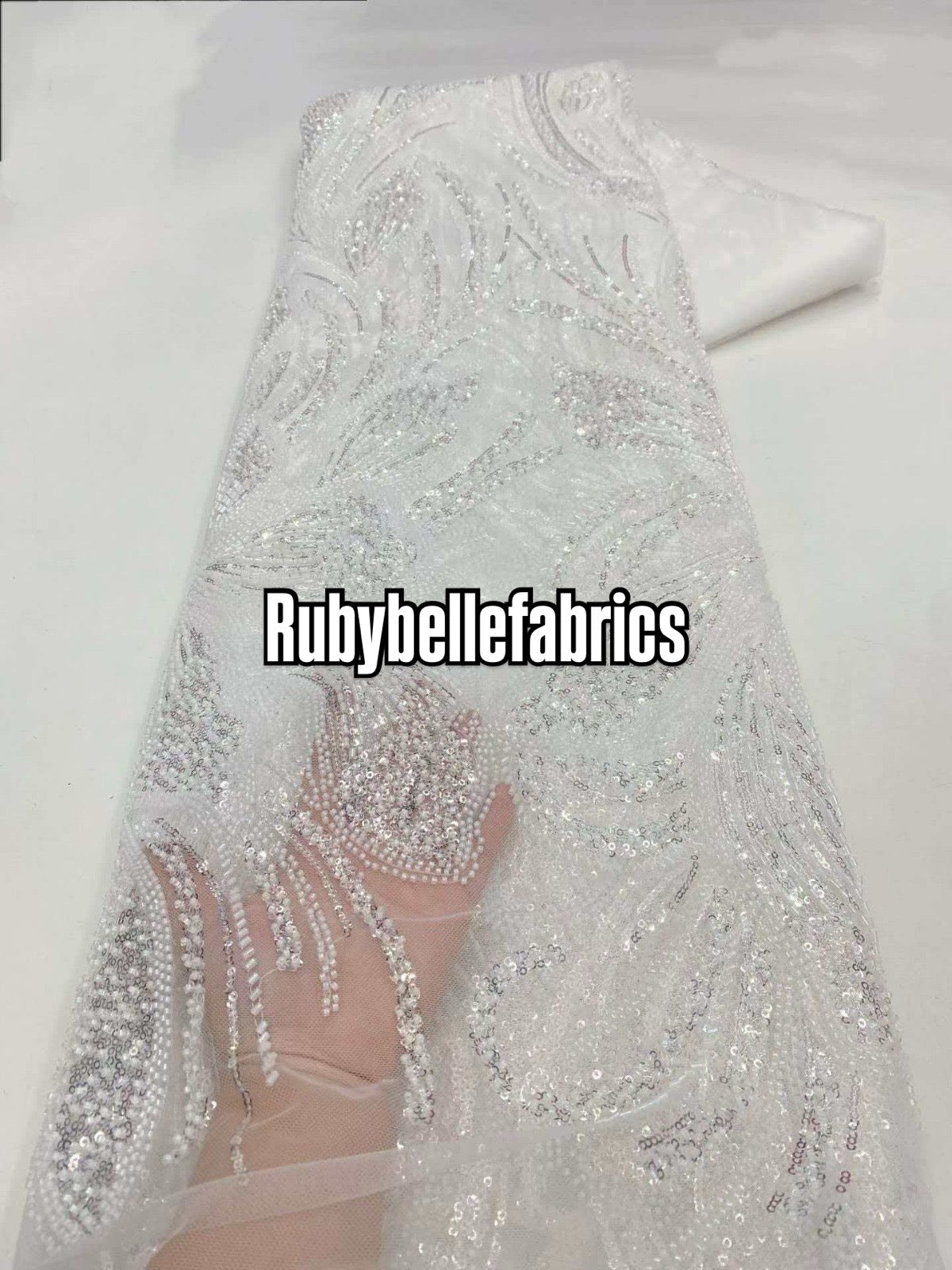 Argus Floral Sequin beaded Fabric