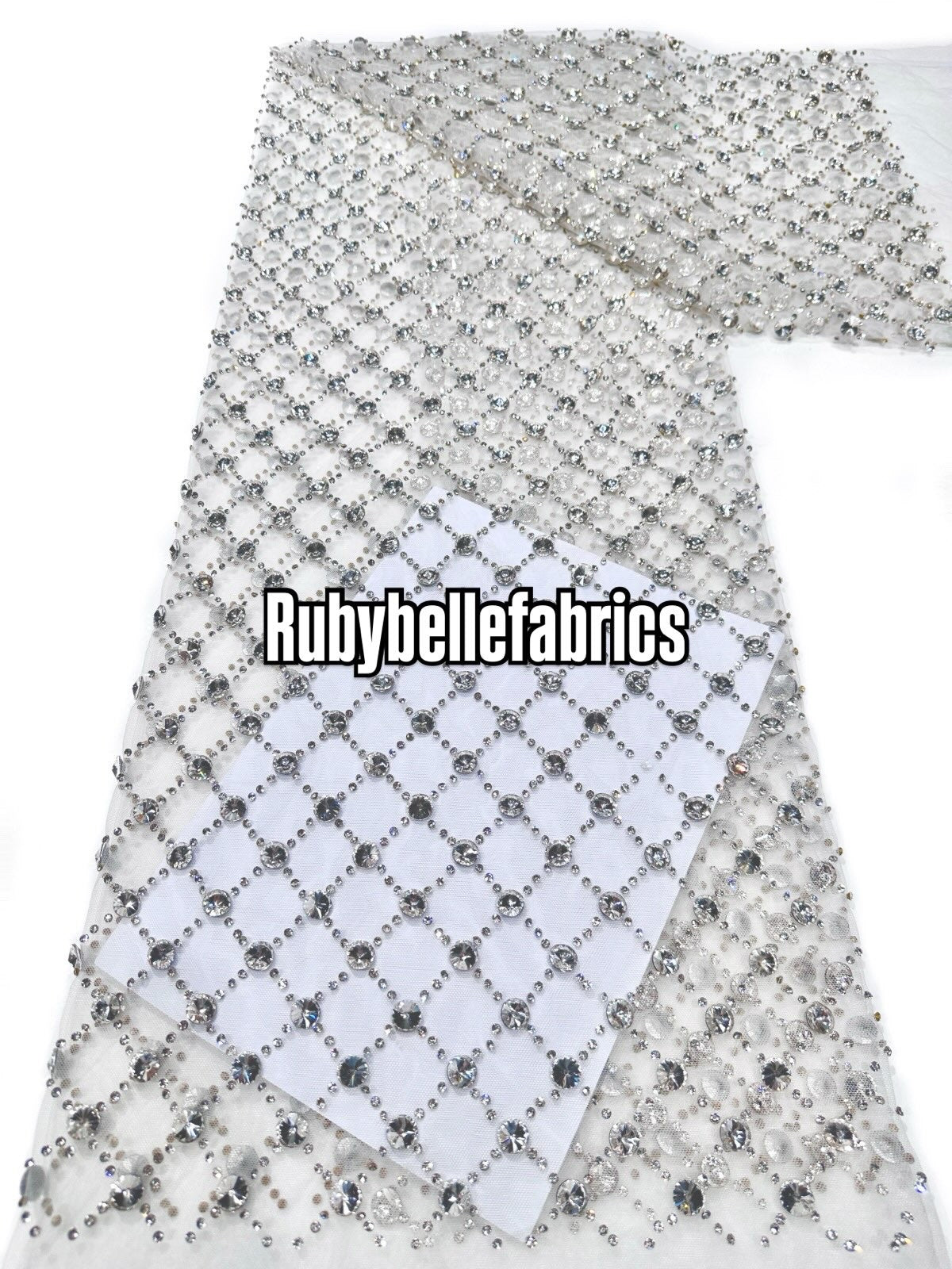 Eppy Deluxe Luxury Sparkling Stone Fabric