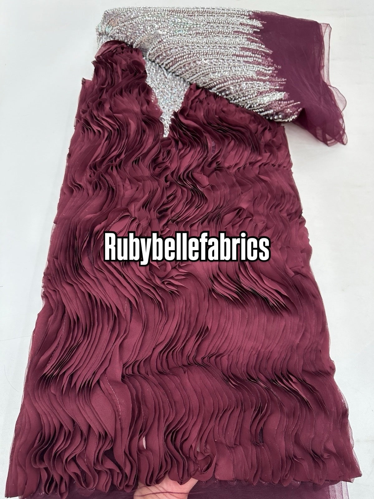 Untley Deluxe Luxury Floral Sequin beaded Fabric