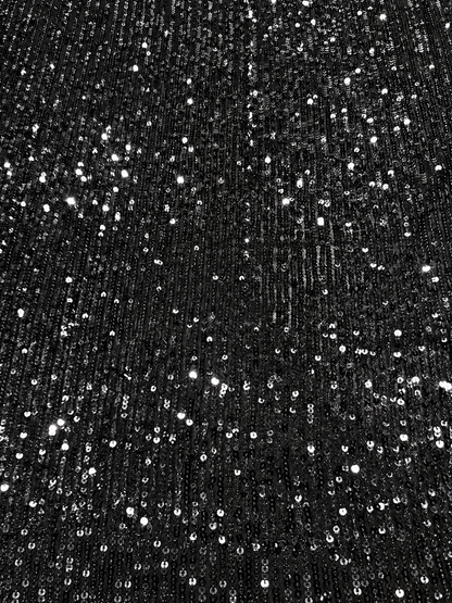 Torrey Sequin Fabric - Black