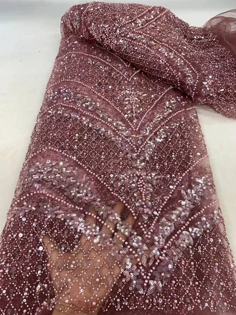 Tiliee High Quality Beaded Fabric