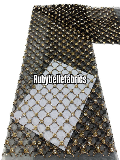 Eppy Deluxe Luxury Sparkling Stone Fabric