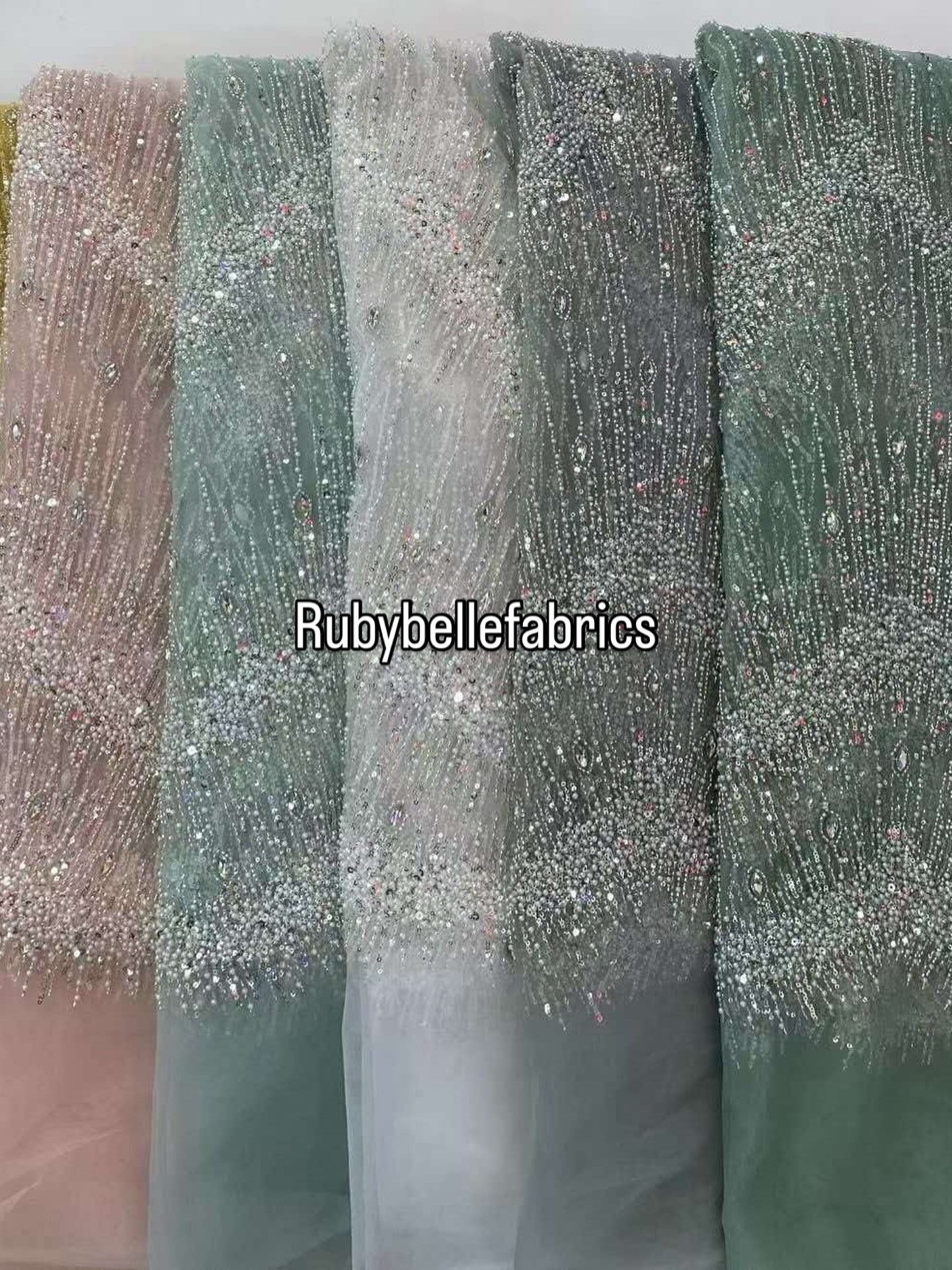 Eesit High Quality Luxury Beaded Fabric