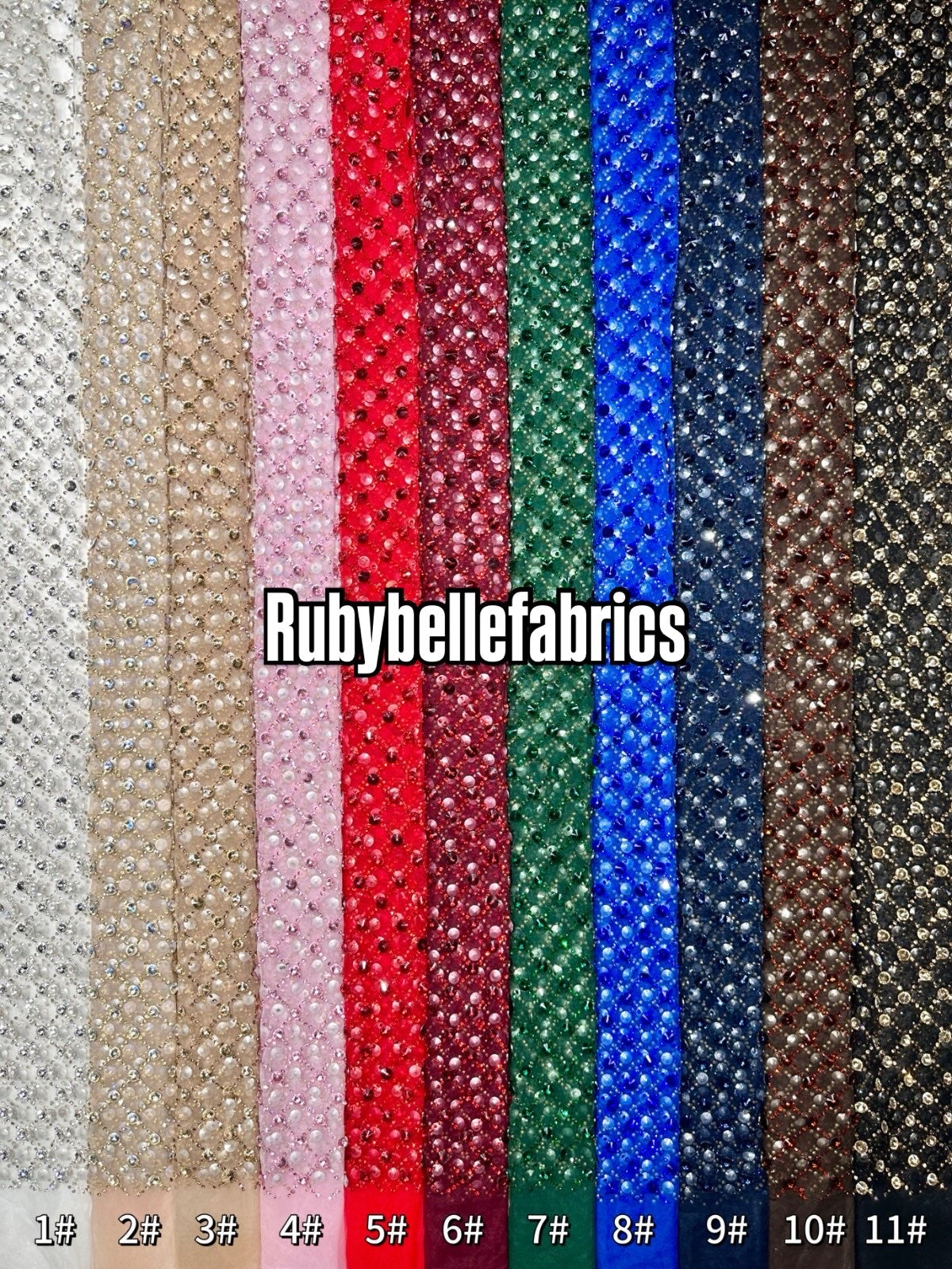 Eppy Deluxe Luxury Sparkling Stone Fabric