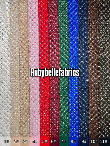Eppy Deluxe Luxury Sparkling Stone Fabric
