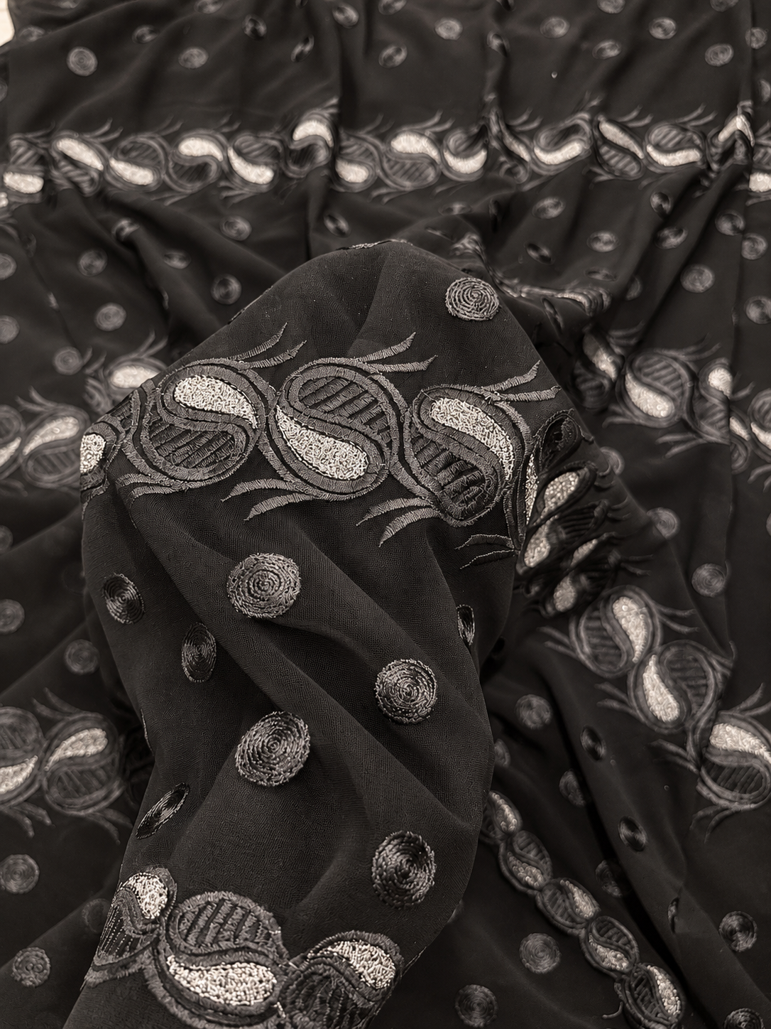 Hion Sheer Black Fabric