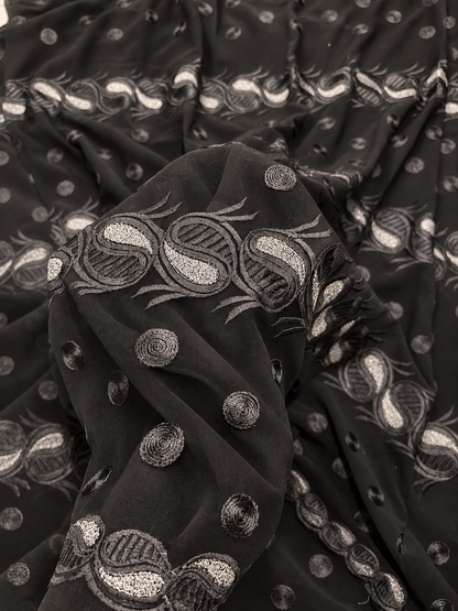 Hion Sheer Black Fabric
