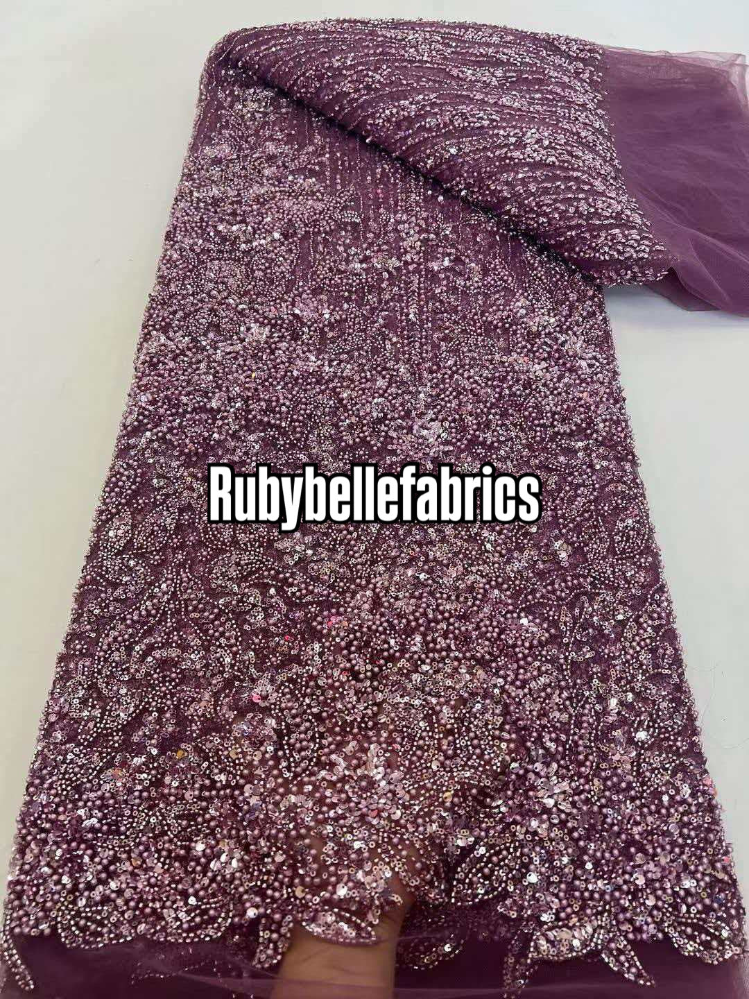 Han Beaded Sequin Lace Fabric
