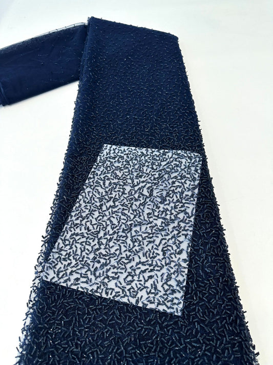 Blong Single Edge Beaded Fabric - More Colors