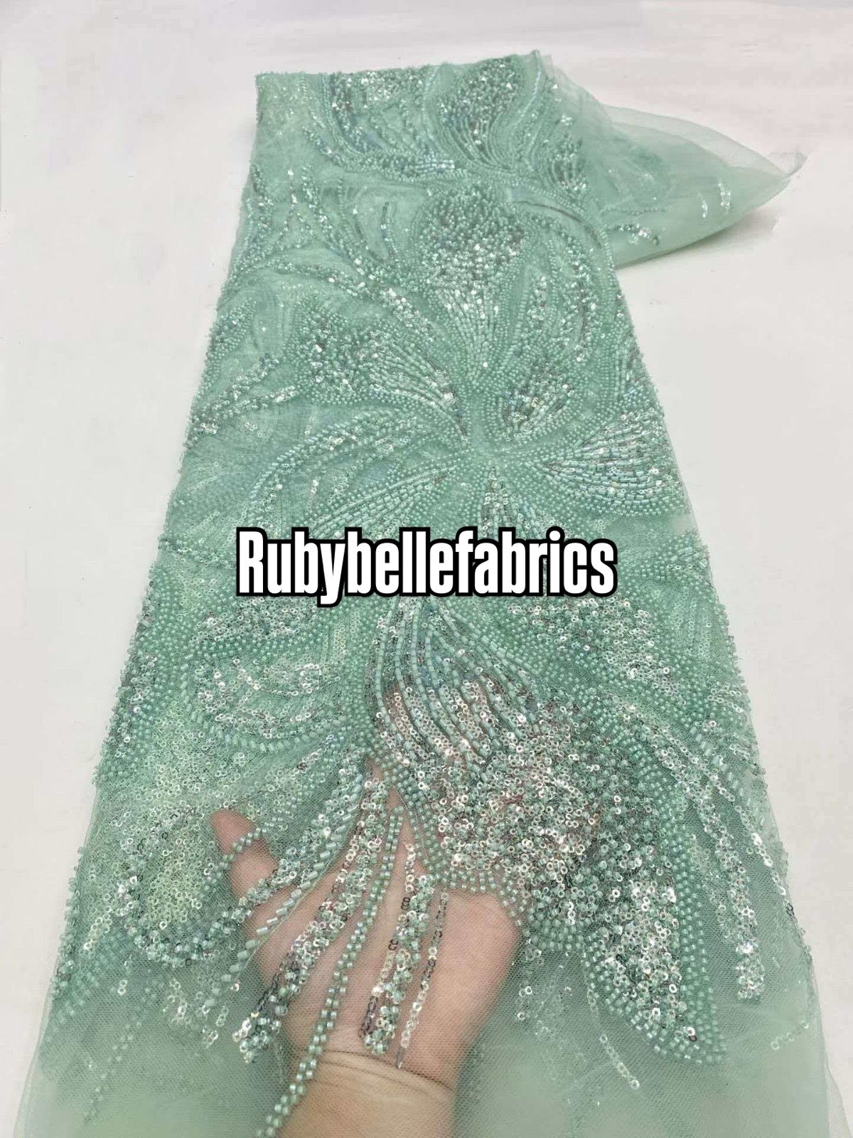 Argus Floral Sequin beaded Fabric