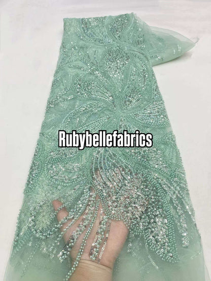 Argus Floral Sequin beaded Fabric