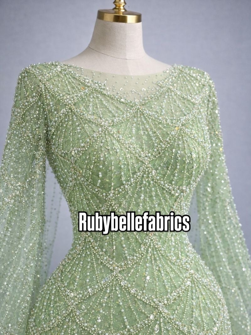 Utole Beaded Luxury Fabric - More Colors