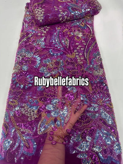 Roliey High Quality French Lace Tulle Fabric