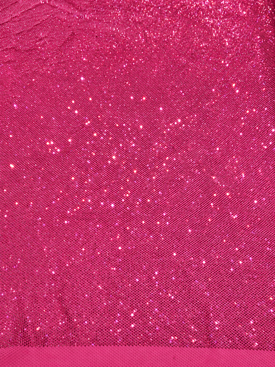 Aryl Bling Stones Fish Net Luxury Handmade Fabric - Fuchsia Pink