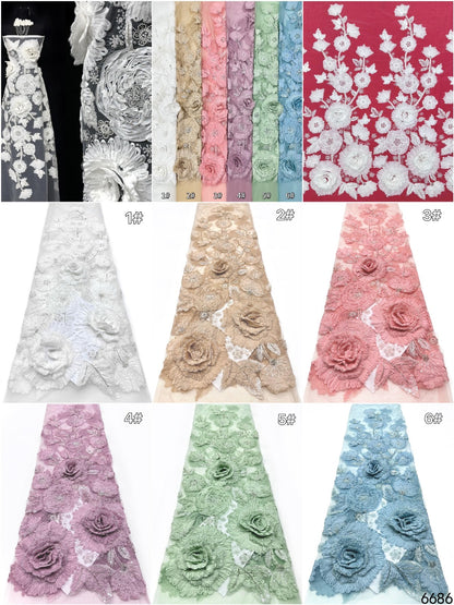 Arstone 3D Luxury Beaded Fabric