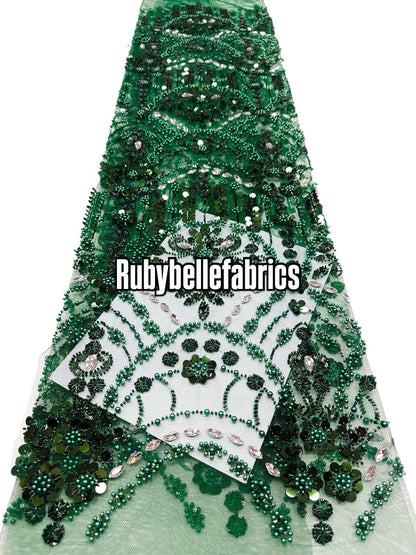 Braxly Quality Beaded Stone Fabric
