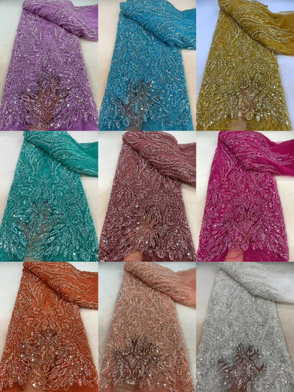 Ellyy Luxury High Quality Beaded Fabric