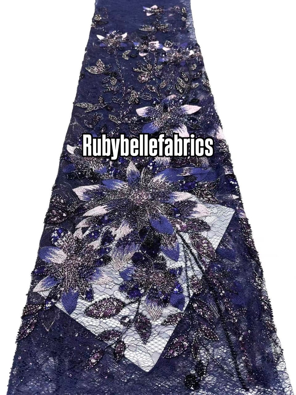 Eedex French Net Sequin Fabric